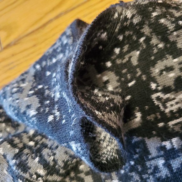 SUZY SHIER Thin Knit Shirt: grey black white - Picture 7 of 9